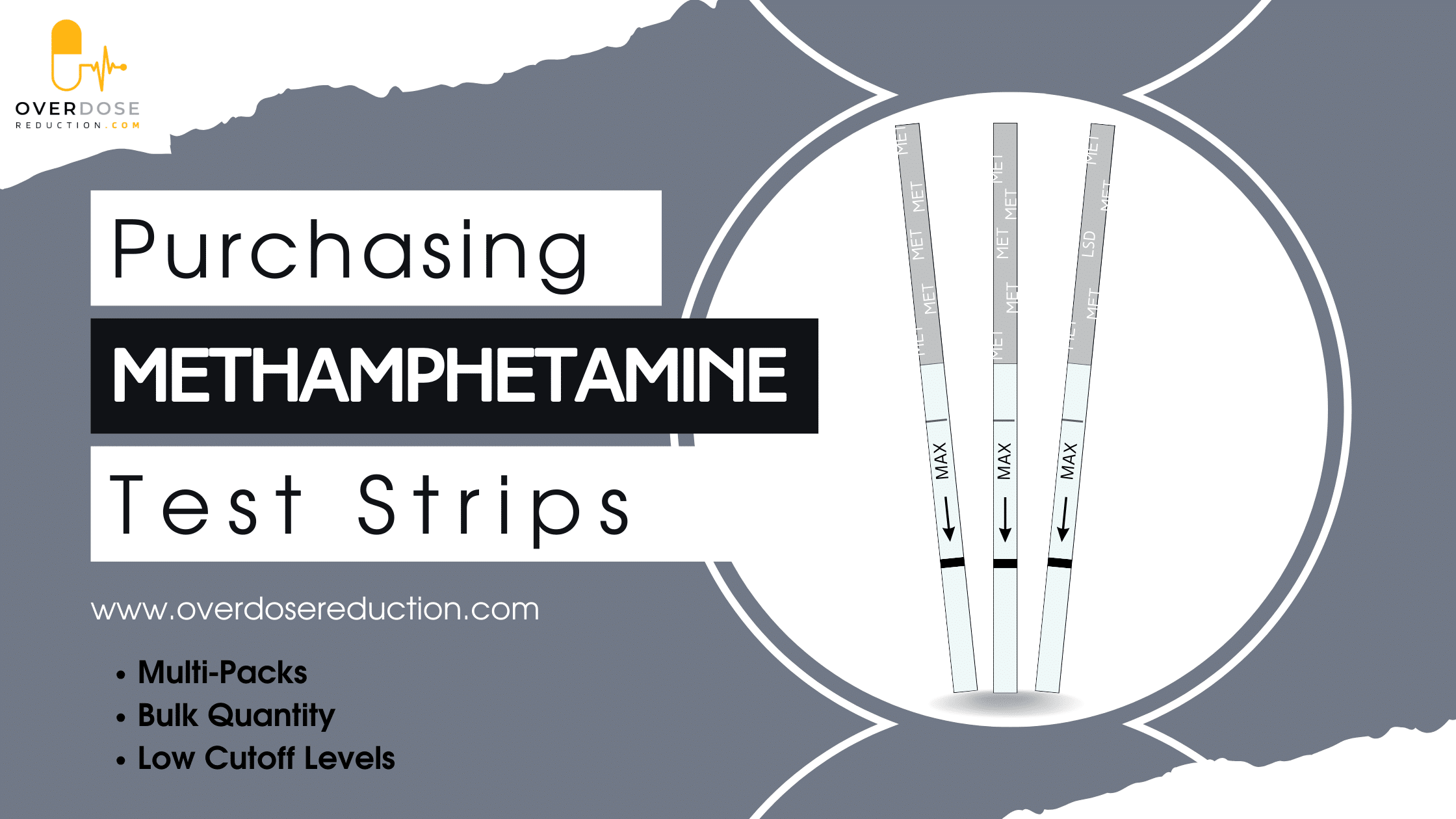 Methamphetamine Single Panel Drug Test strips